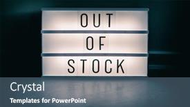  Presentation with medical supplies - Cool new presentation design with covid-19-out-of-stock backdrop and a ocean colored foreground