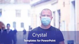  Presentation with virus disease - Cool new presentation with covid-19-pandemic-coronavirus-man backdrop and a ocean colored foreground