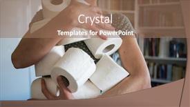  Presentation with toilet - Presentation enhanced with covid-19-panick-buying-toilet background and a coral colored foreground