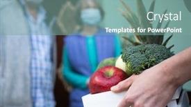  Presentation with elderly home - Slide deck featuring covid-19-stay-home-delivering background and a seafoam green colored foreground