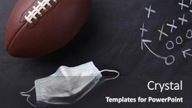  Presentation with surgical - Colorful presentation design enhanced with covid-19-surgical-mask backdrop and a dark gray colored foreground