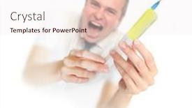  Presentation with physician - Slide set consisting of covid-19-vaccine-in-physician background and a sky blue colored foreground