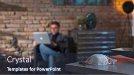  Presentation with home office - Amazing presentation theme having covid-19-virus-danger-businessman backdrop and a tawny brown colored foreground