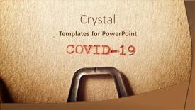  Presentation with covid - Beautiful slides featuring covid-19-word-written backdrop and a lemonade colored foreground