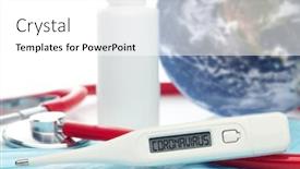  Presentation with nasa - Cool new theme with covid-19-world-globe backdrop and a white colored foreground