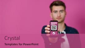  Presentation with covid - Amazing PPT layouts having covid-passport-a-young-man backdrop and a coral colored foreground