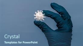  Presentation with coronavirus - Cool new presentation theme with covid19-concept-coronavirus-on-hands backdrop and a ocean colored foreground