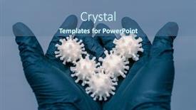  Presentation with virus - Amazing slides having covid19-concept-coronavirus-on-hands backdrop and a ocean colored foreground