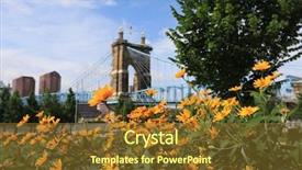  Presentation with kentucky - Theme enhanced with covington kentucky to cincinnati ohio background and a tawny brown colored foreground