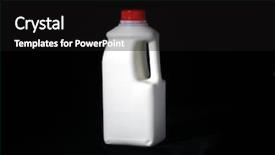  Presentation with cow milk - Presentation enhanced with free cow - low key studio shot background and a black colored foreground