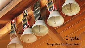  Presentation with swiss roll - Slide set having cow goat - swiss cowbells background and a red colored foreground