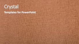  Presentation with brown leather - Audience pleasing PPT layouts consisting of cow template - brown leather texture backdrop and a coral colored foreground