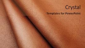  Presentation with leather - Colorful slide deck enhanced with cow template - leather pieces backdrop and a coral colored foreground