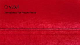  Presentation with leather - Cool new slide deck with cow template - red leather texture backdrop and a black colored foreground