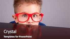  Presentation with medical evaluation of 5 years old boy - Slides having cowardly - five years old little cute background and a tawny brown colored foreground