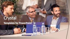  Presentation with coworkers - Presentation with coworkers team in working process background and a violet colored foreground