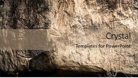  Presentation with art - Theme consisting of cows on stone petroglyph art background and a coral colored foreground
