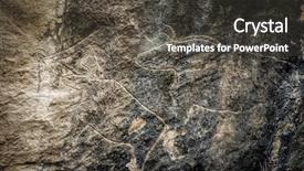  Presentation with art - Presentation theme consisting of cows on stone petroglyph art background and a dark gray colored foreground