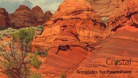  Presentation with wilderness - Presentation design consisting of coyote buttes of the vermillion cliffs wilderness area utah and arizona background and a red colored foreground