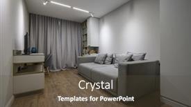  Presentation with modern elegant - PPT layouts consisting of cozy-and-luxury-bedroom background and a tawny brown colored foreground