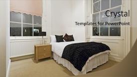  Presentation with bedroom modern - Amazing slides having cozy bedroom with large windows and modern furniture backdrop and a light gray colored foreground