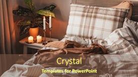  Presentation with interior - PPT layouts having cozy-scandinavian-bedroom-interior background and a  colored foreground