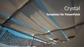  Presentation with seashore - Slide deck enhanced with cozy-terrace-on-the-beach background and a dark gray colored foreground