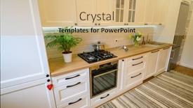  Presentation with well - Theme having cozy-well-designed-modern-kitchen background and a coral colored foreground