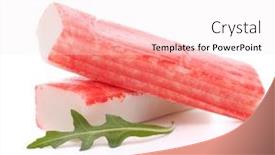  Presentation with crab - Amazing presentation theme having korean traditional snack - nori seaweed backdrop and a gray colored foreground