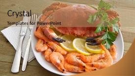  Presentation with crab - Slide deck with putting pills into pill box background and a lemonade colored foreground.