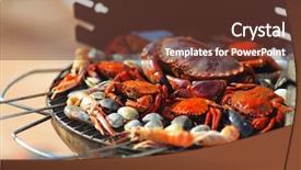  Presentation with charcoal - PPT theme having yellow tiny bee day lilies blooming inside of a greenhouse within shanghai chinas chenshan botanical garden background and a tawny brown colored foreground