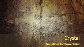  Presentation with crack - Colorful slide deck enhanced with crack concrete - background texture of a very backdrop and a tawny brown colored foreground