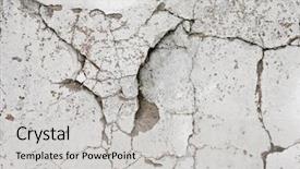  Presentation with crack - Audience pleasing PPT layouts consisting of crack concrete - grunge background backdrop and a light gray colored foreground