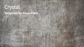  Presentation with crack - Slides featuring crack concrete - old wall texture background and a gray colored foreground