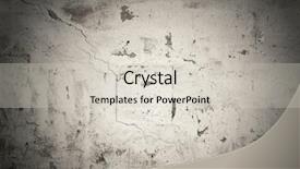  Presentation with crack - Audience pleasing PPT theme consisting of crack concrete - old wall texture backdrop and a soft green colored foreground