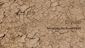  Presentation with crack - Presentation theme having crack-mud-ground-pattern-texture background and a coral colored foreground