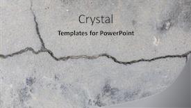  Presentation with crack - Audience pleasing slide deck consisting of crack-on-cement-floor-damaged backdrop and a light gray colored foreground