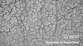  Presentation with crack - Cool new presentation design with crack-soil-on-dry-season backdrop and a gray colored foreground
