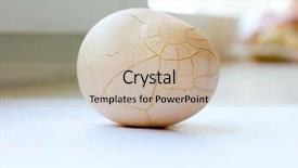  Presentation with crack - PPT layouts having crack white chicken egg background and a mint green colored foreground