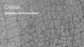  Presentation with asphalt road - Presentation theme enhanced with cracked-asphalt-road-cracked-sidewalk background and a gray colored foreground