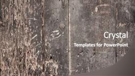  Presentation with old wood - Beautiful presentation theme featuring paint rusty wooden texture background backdrop and a gray colored foreground