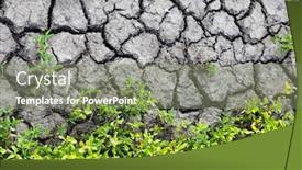  Presentation with save earth - Colorful presentation enhanced with cracked-dried-earth-background backdrop and a violet colored foreground