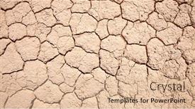  Presentation with high quality - PPT theme featuring cracked-earth-high-quality-photo background and a lemonade colored foreground