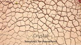  Presentation with high quality - PPT theme having cracked-earth-high-quality-photo background and a lemonade colored foreground