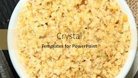  Presentation with cracked - PPT theme having cracked-freekeh-in-bowl background and a yellow colored foreground
