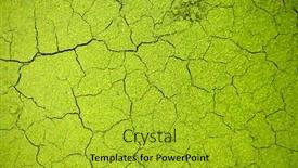  Presentation with cracked - Presentation design enhanced with cracked-green-surface-ideal background and a gold colored foreground