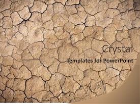 Cracked Land Texture Beautiful Background PPT template 26 | CrystalGraphics