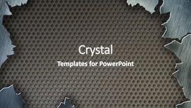  Presentation with steel design - Presentation design with cracked metal texture or frame background and a dark gray colored foreground