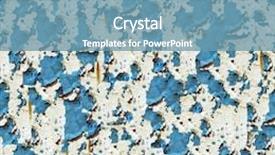  Presentation with cracked - Amazing PPT theme having old dirty peeling light blue - cracked paint seamless background backdrop and a teal colored foreground