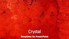  Presentation with cracked wall - Cool new presentation theme with cracked red wall background backdrop and a black colored foreground